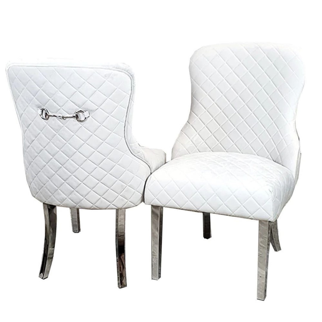 2x Kate Buckle Clasp Dining Chair