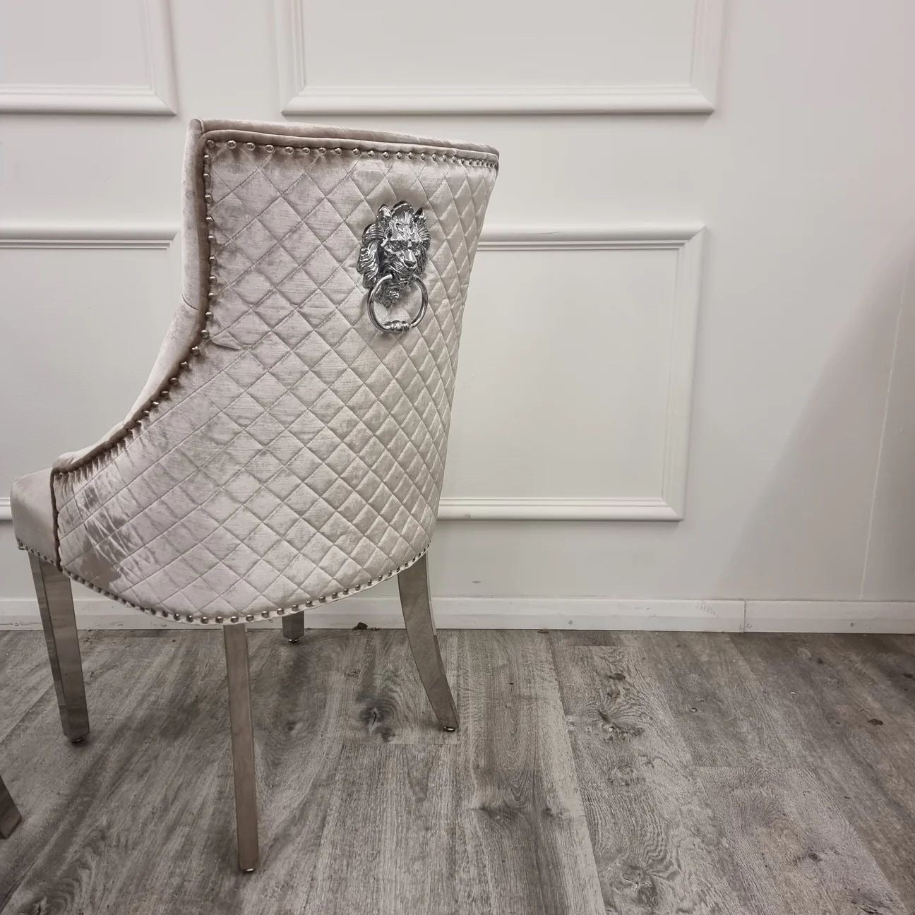 2x Bentley Chrome Leg Dining Chair