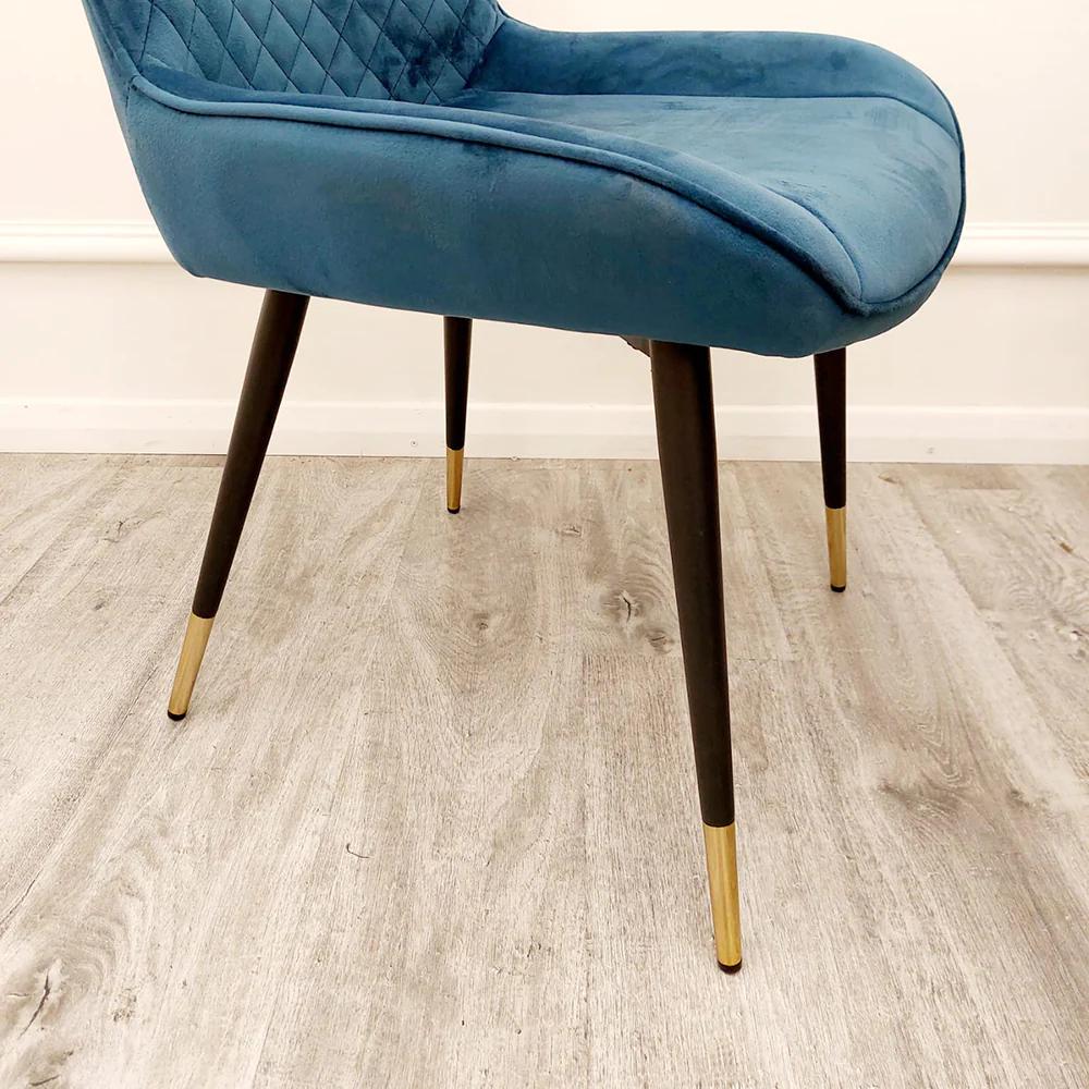 2x Luna Velvet Dining Chair