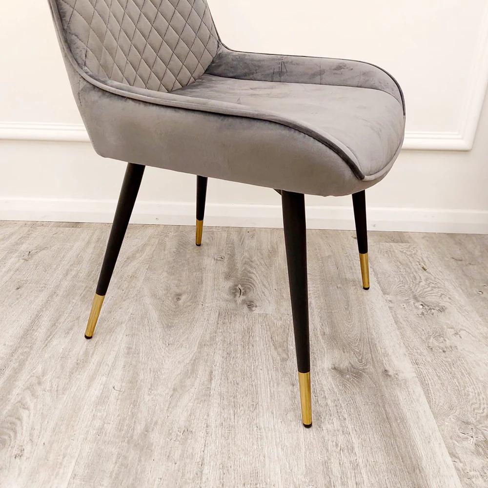 2x Luna Velvet Dining Chair