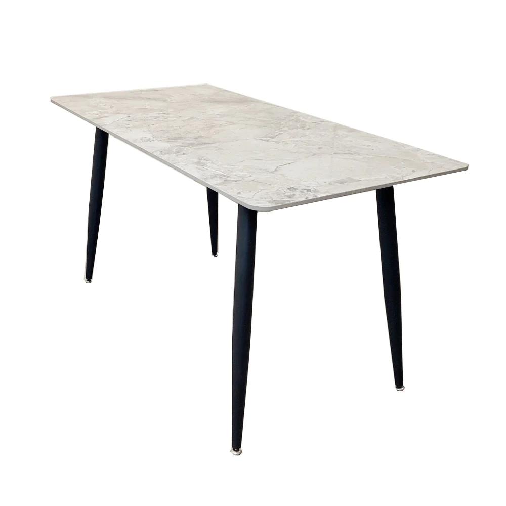 Titus Black Dining Table with Sintered Stone Top