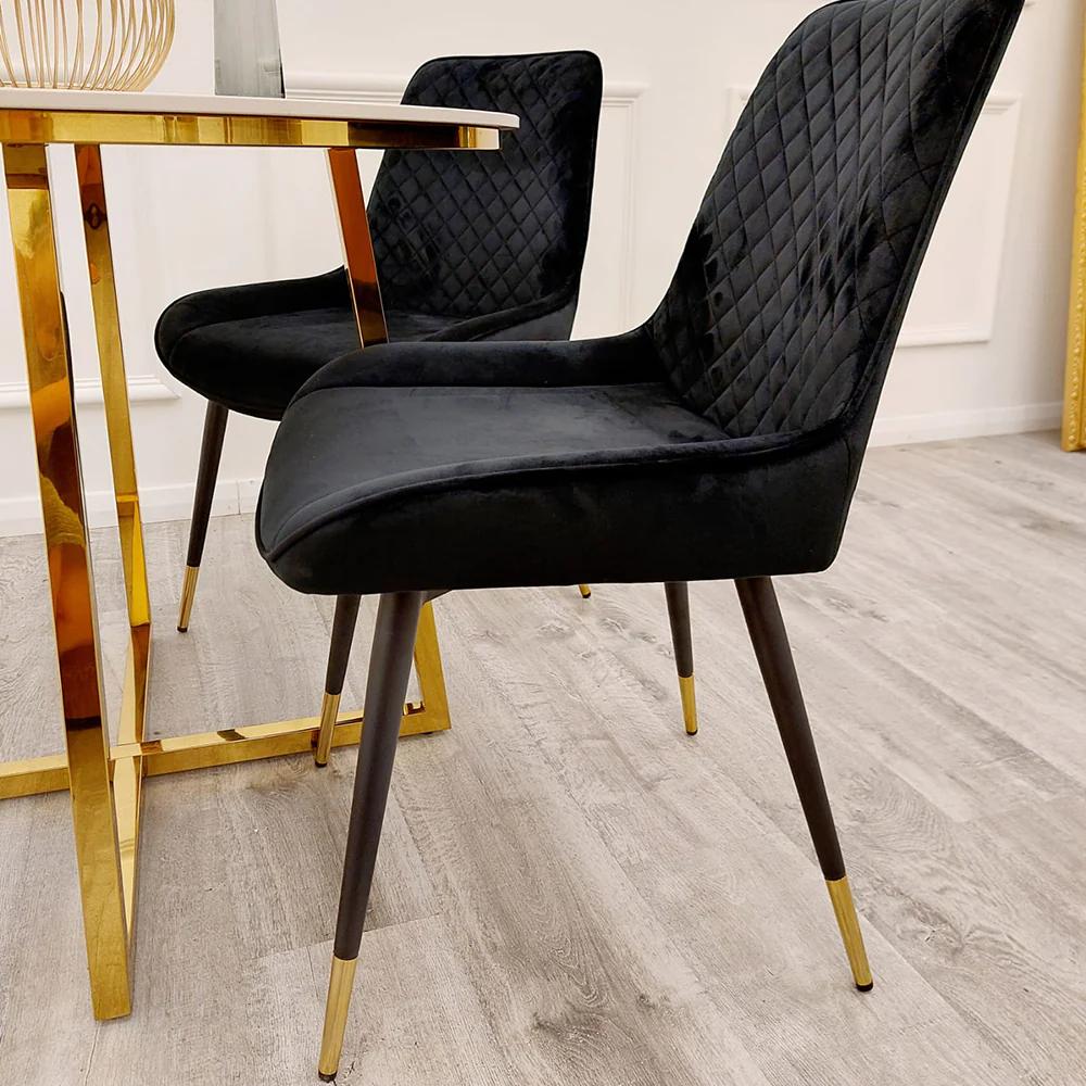 2x Luna Velvet Dining Chair