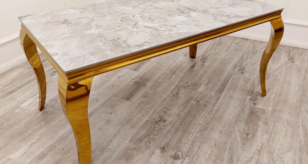 Louis Gold Leg Coffee Table