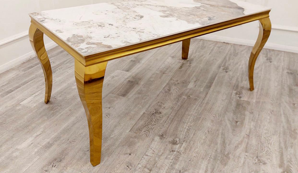 Louis Gold Leg Coffee Table